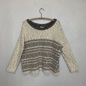 Ecote’ Boho tribal knit oversized cozy sweater